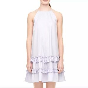 Rebecca Taylor Sky Lilac Ruffle Tank Dress